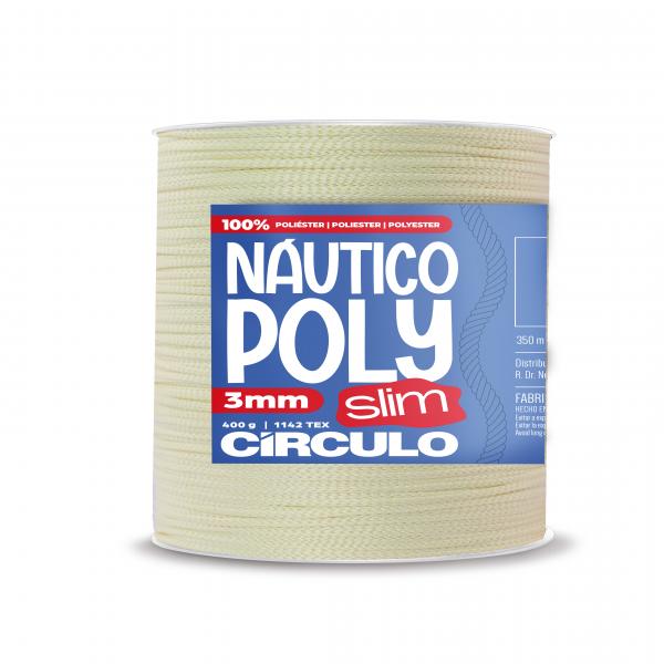 FIO NAUTICO POLY SLIM 3MM - COR 1074 CREME